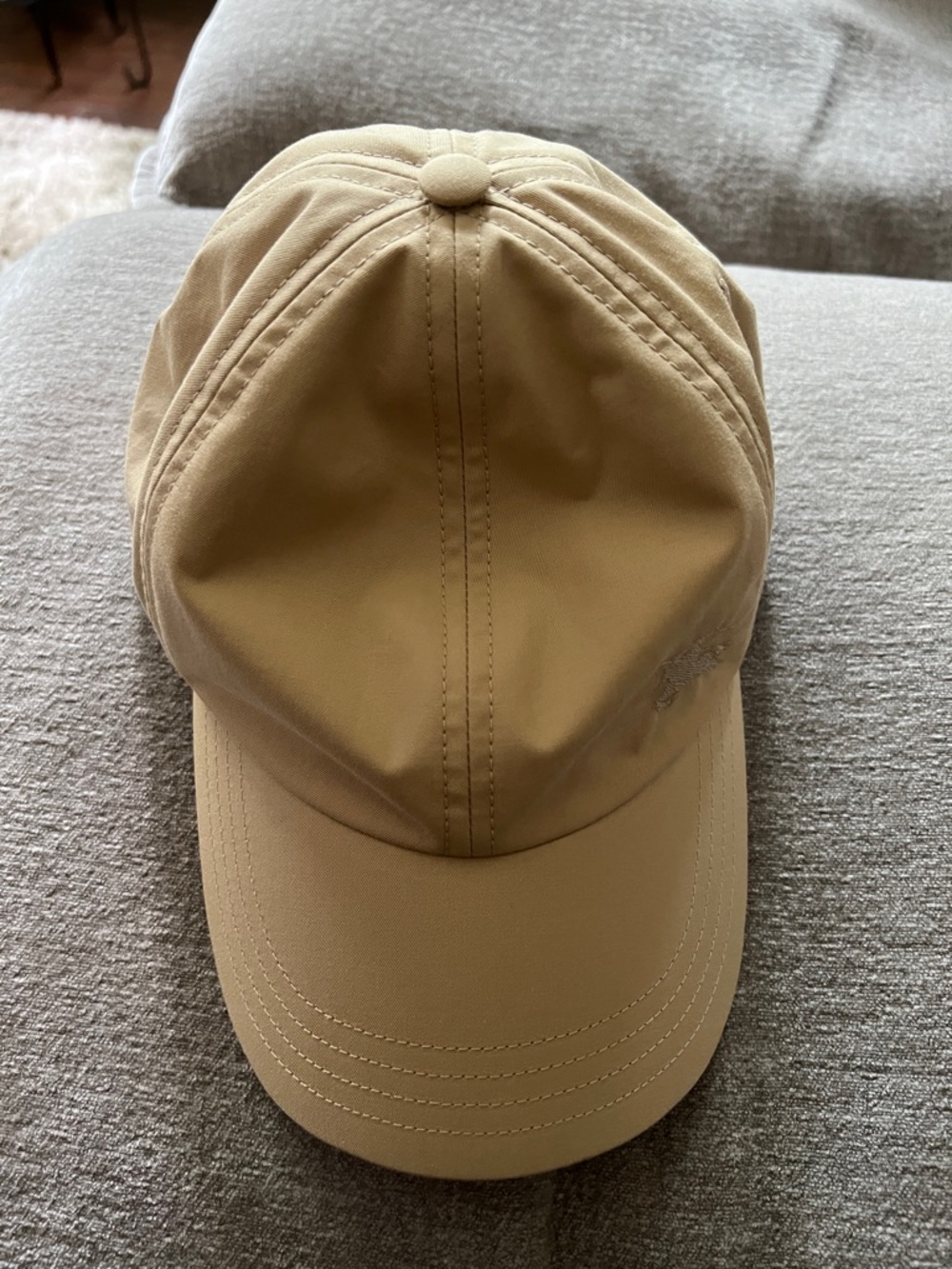 Burberry Tan Baseball Cap with Subtle Logo